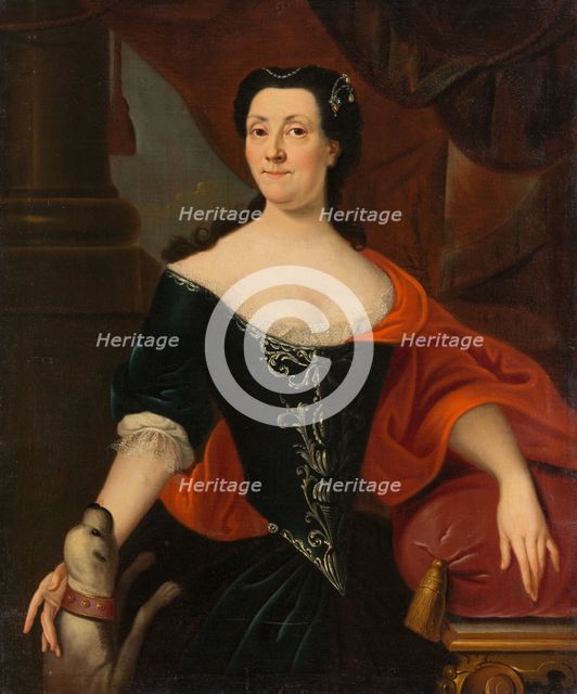 Portrait of Sophia Magdalena von Holzhausen, née von Günderrode, c1700-1725. Creators: Franz Lippold, Workshop of Franz Lippold.