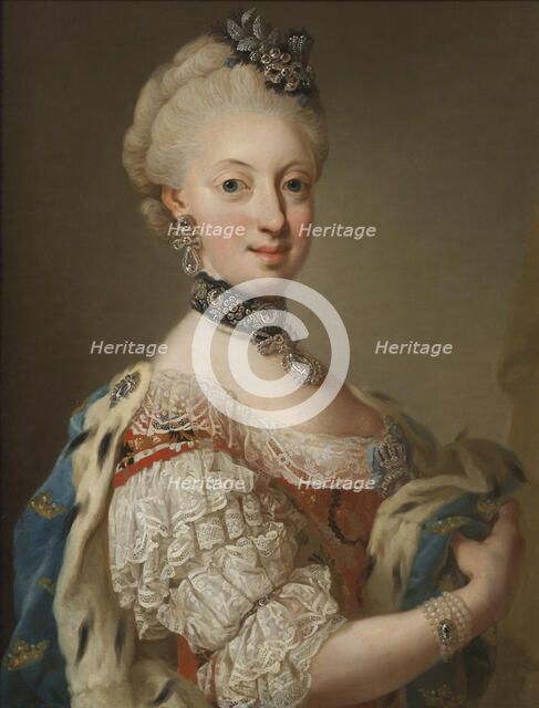 Portrait of Sophia Magdalena of Denmark (1746-1813), Queen of Sweden, 1768.