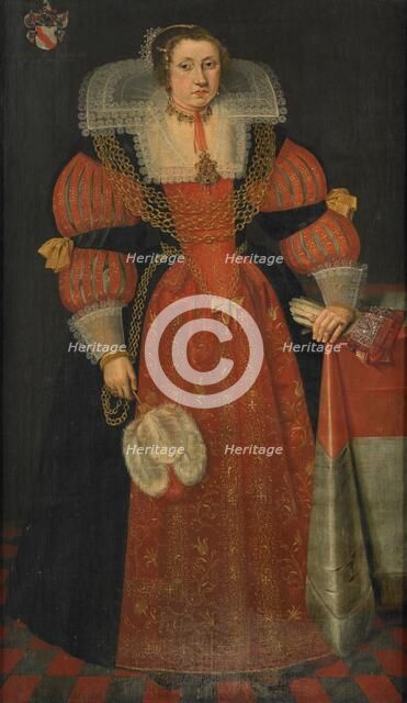 Portrait of Sophia de Vervou (c.1613-71), 1630. Creator: L. F. Woutersin.