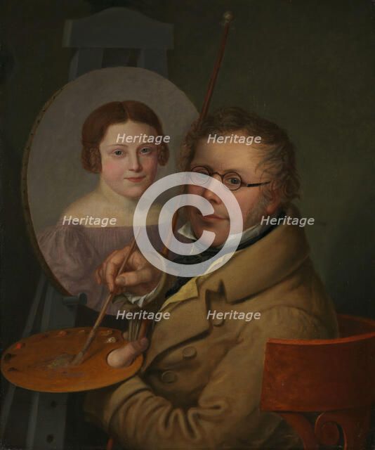 Portrait of Sophie and Jacob Munch, 1836. Creator: Jacob Munch.
