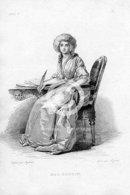 Portrait of Sophie Cottin (1770-1807). Creator: Migneret, Adrien Jacques Antoine (1786-1840).
