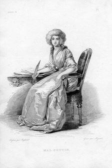 Portrait of Sophie Cottin (1770-1807). Creator: Migneret, Adrien Jacques Antoine (1786-1840)