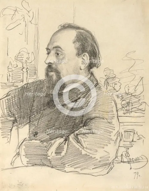 Portrait of Savva Ivanovich Mamontov (1841-1918), 1879.