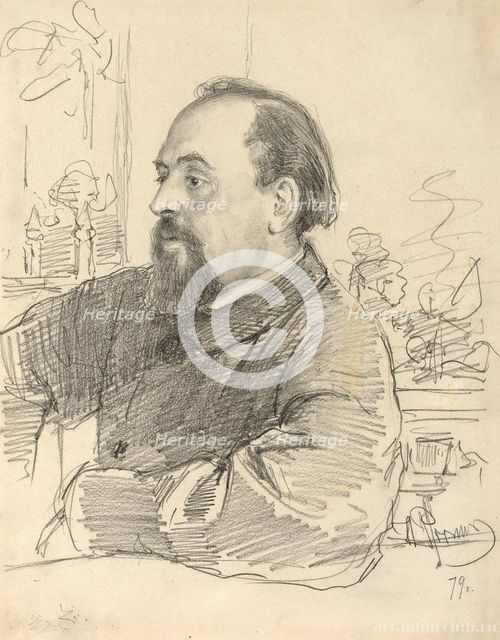 Portrait of Savva Ivanovich Mamontov (1841-1918), 1879.