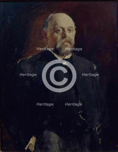 Portrait of Savva Mamontov (1841-1918), 1890. Artist: Serov, Valentin Alexandrovich (1865-1911)