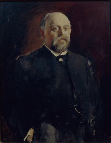 Portrait of Savva Mamontov (1841-1918), 1890. Artist: Serov, Valentin Alexandrovich (1865-1911)