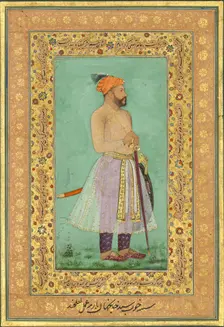 Portrait of Sayyid Abu'l Muzaffar Khan, Khan Jahan Barha, Folio from the Shah Jahan..., recto: c1630 Creators: Lalchand, Mir Ali Haravi