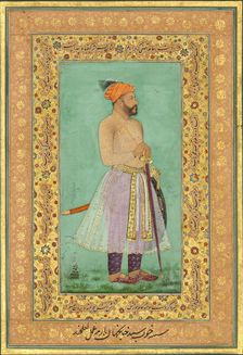Portrait of Sayyid Abu'l Muzaffar Khan, Khan Jahan Barha, Folio from the Shah Jahan..., recto: c1630 Creators: Lalchand, Mir Ali Haravi