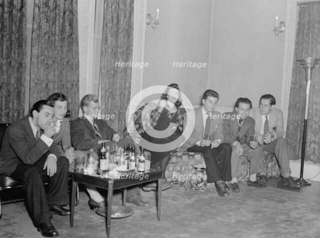 Portrait of Sadi Coylin, Delia Potofsky Gottlieb, Adele...Turkish Embassy, Washington, D.C., 1938. Creator: William Paul Gottlieb.