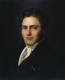 Portrait of Saint-Amand Bazard (1791-1832) , 1821. Creator: Scheffer, Henry (1798-1862)
