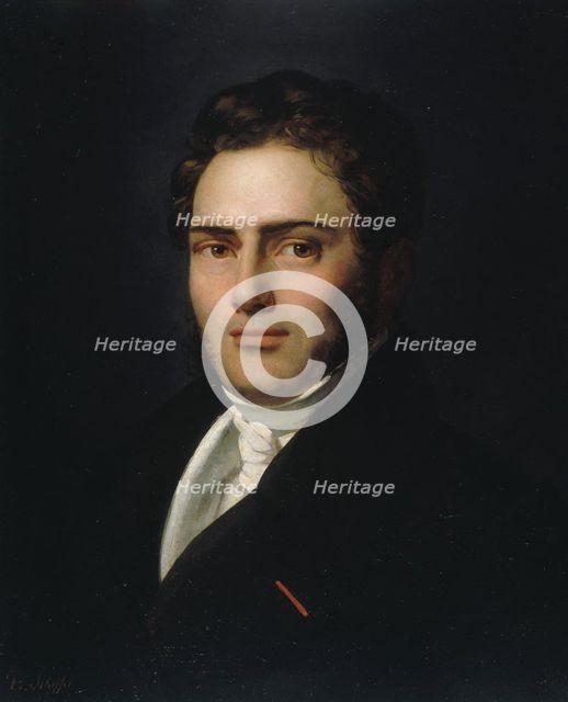 Portrait of Saint-Amand Bazard (1791-1832) , 1821. Creator: Scheffer, Henry (1798-1862).