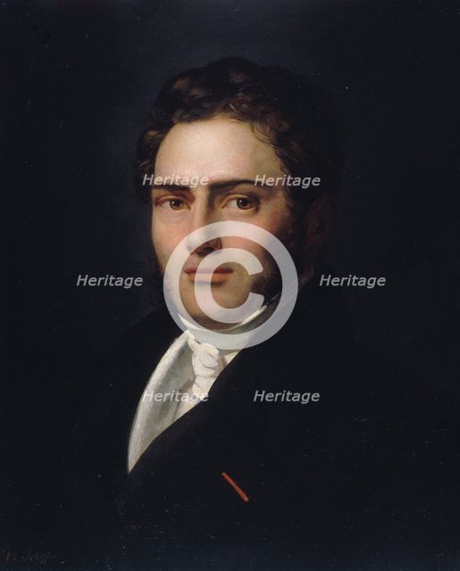 Portrait of Saint-Amand Bazard, 1821. Creator: Henry Scheffer.