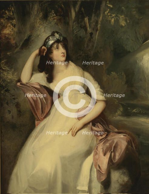 Portrait of Sally Siddons (1775-1803). Artist: Lawrence, Sir Thomas (1769-1830)