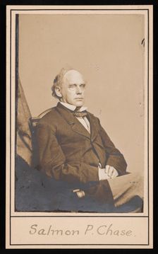 Portrait of Salmon Portland Chase (1808-1873), Before 1873. Creator: Unknown