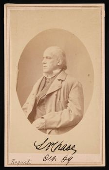 Portrait of Salmon Portland Chase (1808-1873), October 1864. Creator: Alexander Gardner