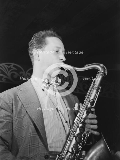 Portrait of Sam Donahue, Aquarium, New York, N.Y., ca. Dec. 1946. Creator: William Paul Gottlieb.