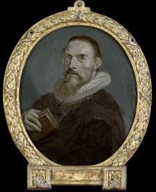Portrait of Samuel Ampzing, Clergyman and Poet in Haarlem, 1700-1732. Creator: Arnoud van Halen