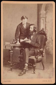 Portrait of Samuel Edward Warren (1831-1909) with student, Before 1877. Creator: James M Capper