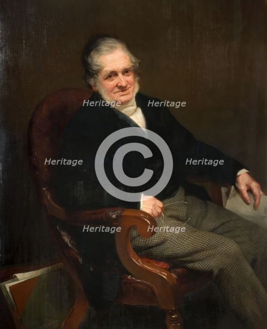 Portrait of Samuel Lines (1778-1863), 1863. Creator: William Thomas Roden.