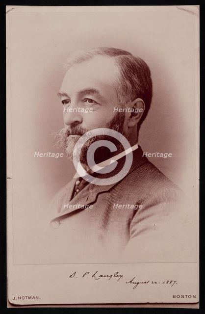 Portrait of Samuel Pierpont Langley (1834-1906), August 22, 1887. Creator: James Notman.
