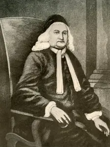 Portrait of Samuel Sewall, in periwig and long coat c1700-1720, (1937). Creator: Unknown