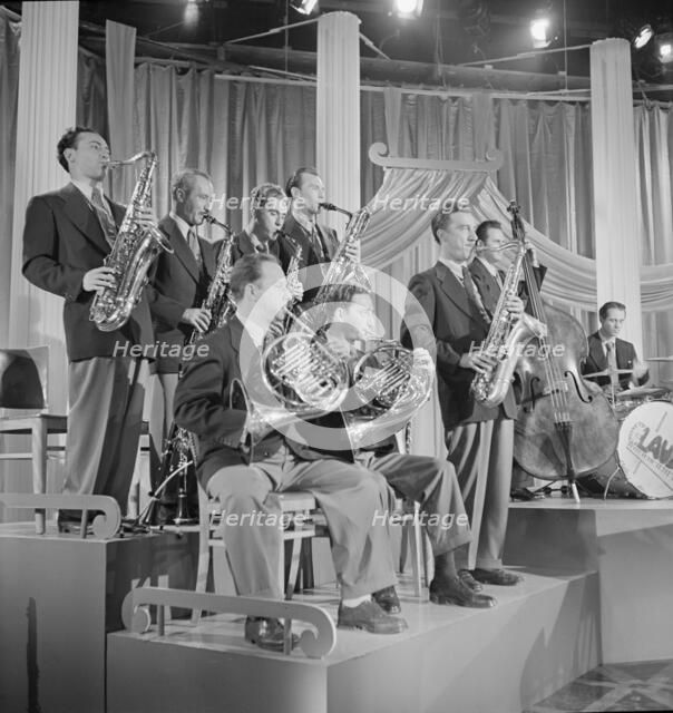 Portrait of Sandy Siegelstien, Willie Wechsler, Micky...Columbia Pictures...Beautiful Doll, NY, 1947 Creator: William Paul Gottlieb.