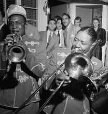 Portrait of Sandy Williams and Henry (Clay) Goodwin, Times Square(?), New York, N.Y., ca. July 1947. Creator: William Paul Gottlieb