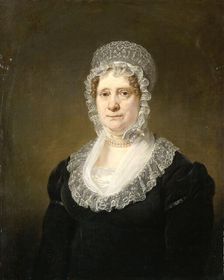 Portrait of Sara de Haan, Widow of the Amsterdam Underwriter Cornelis Hartsen, 1820-1832. Creator: Jan Willem Pieneman