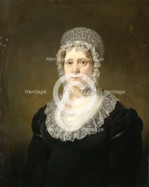 Portrait of Sara de Haan, Widow of the Amsterdam Underwriter Cornelis Hartsen, 1820-1832. Creator: Jan Willem Pieneman.