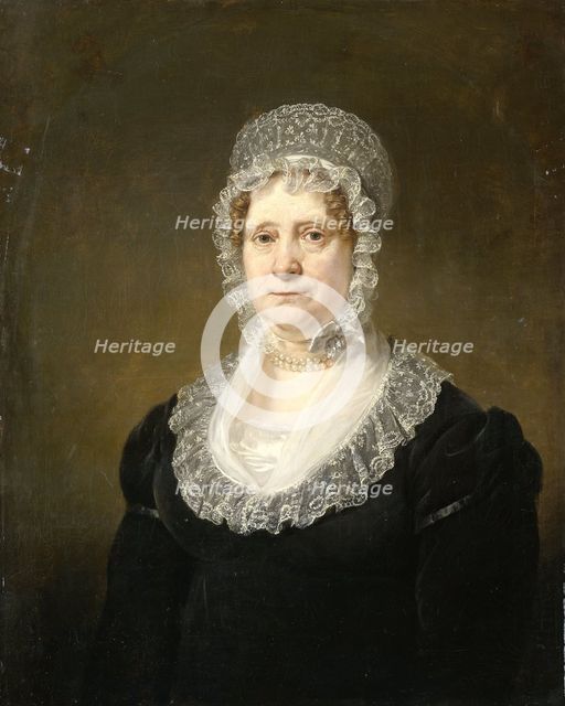 Portrait of Sara de Haan, Widow of the Amsterdam Underwriter Cornelis Hartsen, 1820-1832. Creator: Jan Willem Pieneman.