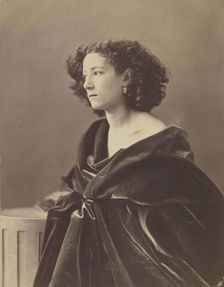 Portrait of Sarah Bernhardt (1844-1923), 1864. Creator: Nadar, Gaspard-Félix (1820-1910)