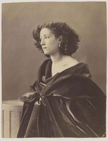 Portrait of Sarah Bernhardt (1844-1923), 1864. Creator: Nadar, Gaspard-Félix (1820-1910)