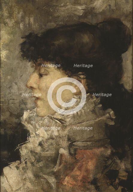 Portrait of Sarah Bernhardt (1844-1923), 1870s.