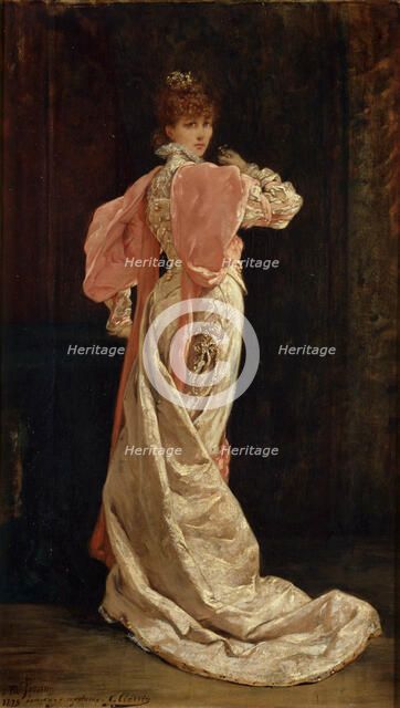Portrait of Sarah Bernhardt (1844-1923), 1897. Creator: Clairin, Georges (1843-1919).