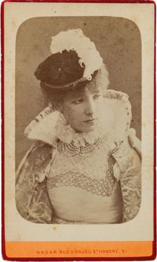Portrait of Sarah Bernhardt (1844-1923), ca 1865. Creator: Nadar, Gaspard-Félix (1820-1910)