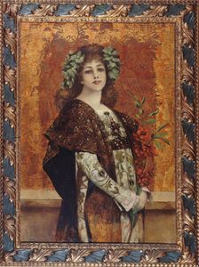 Portrait of Sarah Bernhardt (1844-1923), in "Gismonda", c1896. Creator: Theobald Chartran