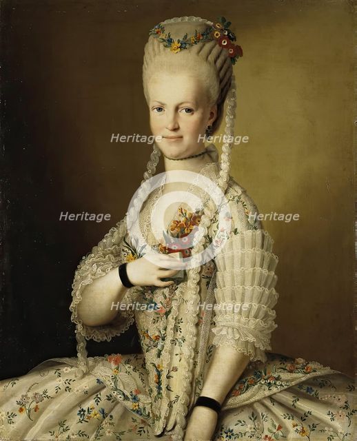 Portrait of Sarah Greig, 1770. Creator: Ludwig Christinec.