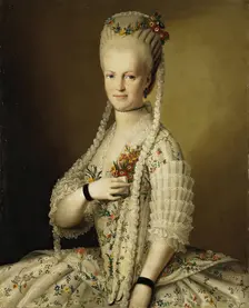 Portrait of Sarah Greig, 1770. Creator: Ludwig Christinec