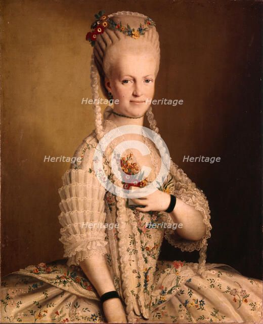 Portrait of Sarah Greigh (1752–1793), wife of Admiral Samuel Greigh, 1775. Artist: Anonymous, 18th century  