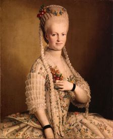 Portrait of Sarah Greigh (1752–1793), wife of Admiral Samuel Greigh, 1775. Artist: Anonymous, 18th century