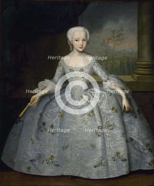Portrait of Sarah Eleanore von Fermor, c. 1750. Artist: Vishnyakov, Ivan Yakovlevich (1699-1761)