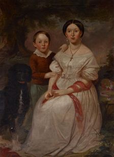 Portrait of Sarah Elizabeth Morrison and Samuel Morrison, 1856. Creator: Jacob Cox