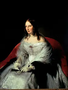 Portrait of Sarah Louise Strachan (1818-1881), principessa di Sant'Antimo, 1840-1844