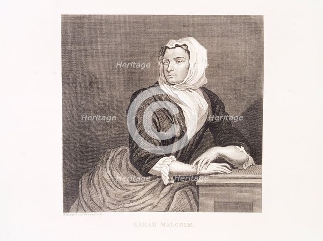 Portrait of Sarah Malcolm, 18th century. Creator: Unknown.