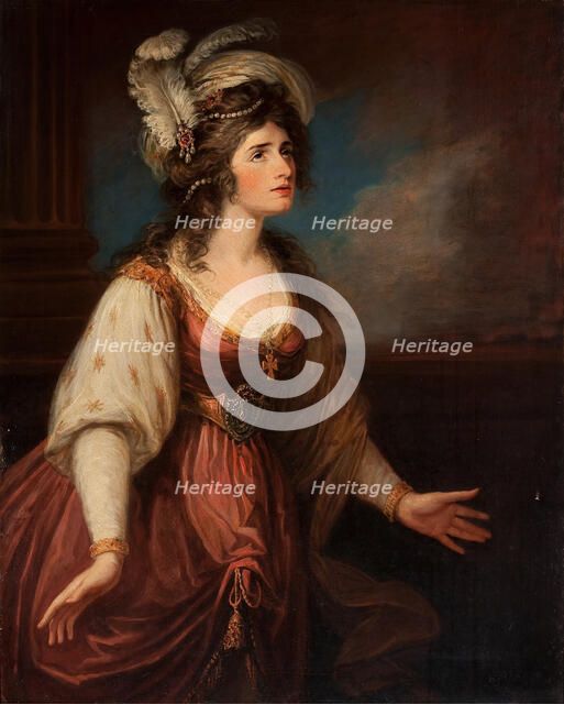 Portrait of Sarah Siddons (1755-1831) als Zara, ca 1784.