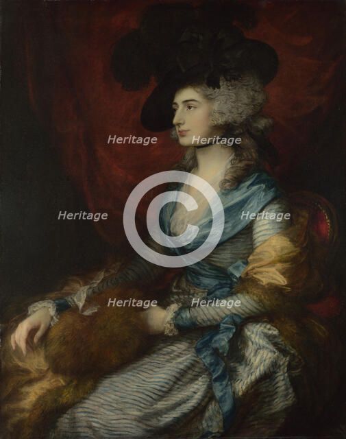 Portrait of Sarah Siddons, 1785. Artist: Gainsborough, Thomas (1727-1788)