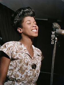 Portrait of Sarah Vaughan, Café Society (Downtown), New York, N.Y., ca. Sept. 1946. Creator: William Paul Gottlieb