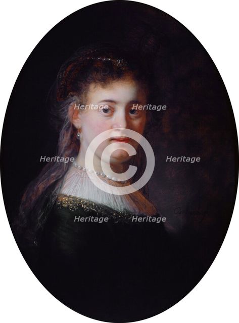 Portrait of Saskia van Uylenburgh, 1633. Artist: Rembrandt van Rhijn (1606-1669)