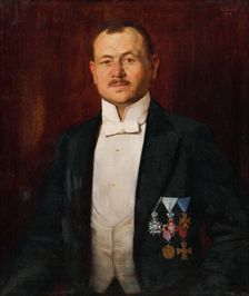 Portrait of sculptor Ján Koniar, 1913. Creator: Uros Predic