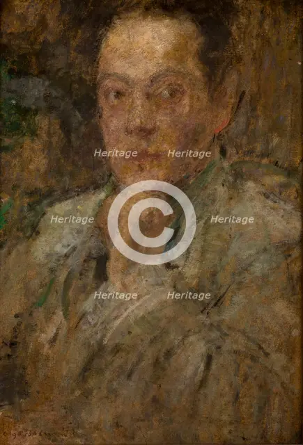 Portrait of Sculptor Stefan Zbigniewicz, c1930. Creator: Olga Boznanska.